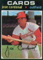 1971 Topps Baseball Cards      435     Jose Cardenal